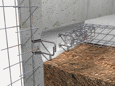 Precio en Chile de m de Encuentro de muro pantalla y placa de fundación