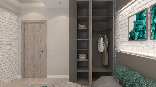 Precio en Chile de m² de Forrado interior de closet empotrado